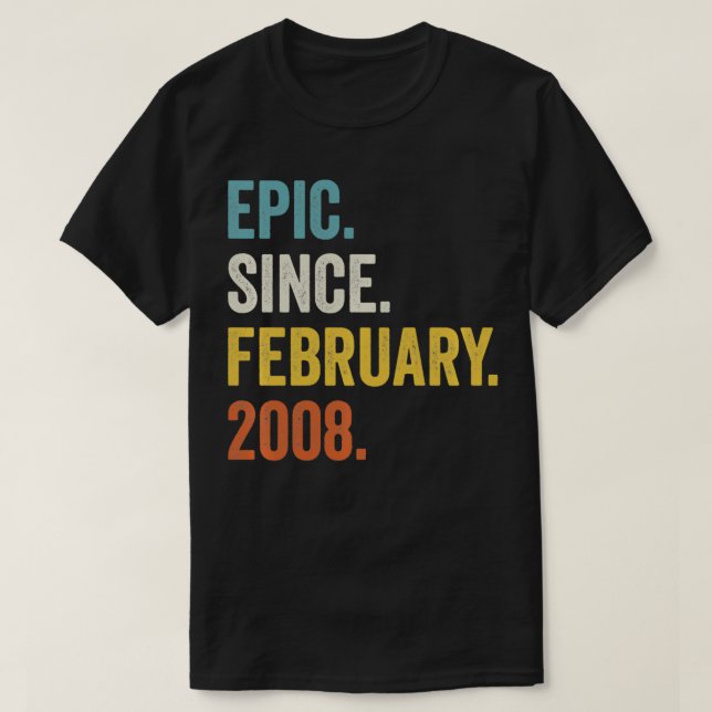 Epic Since February 2008 14th Birthday Pullover  (Design Front)