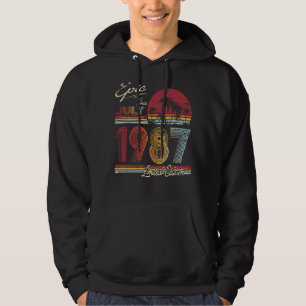 Epic Since July 1987 35 Years 35th Birthday Hoodie