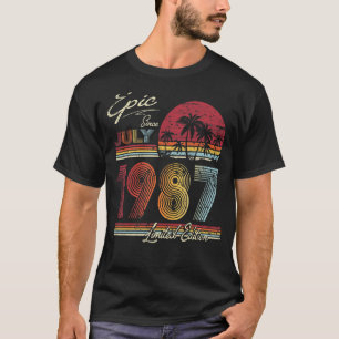 Epic Since July 1987 35 Years 35th Birthday T-Shirt