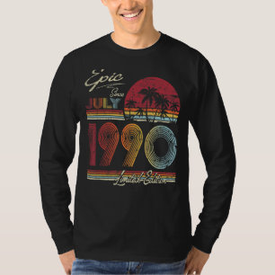Epic Since July 1990 32 Years 32nd Birthday T-Shirt