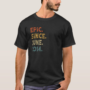 Epic Since June 2014 8 Years Old 8th Birthday T-Shirt
