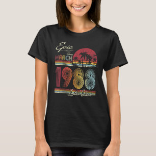 Epic Since March 1988 34 Years 34th Birthday 1 T-Shirt