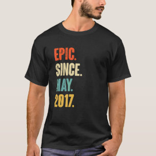 Epic Since May 2017 5 Year Old 5th Birthday T-Shirt