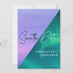 Epic Sky Save The Date Minimalist Wedding Invitation