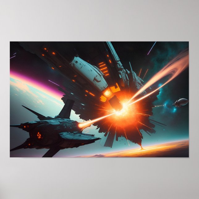 epic space scene poster (Front)