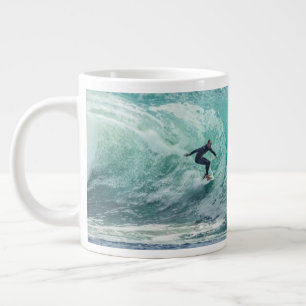 Epic Surfing Wave Large Coffee Mug