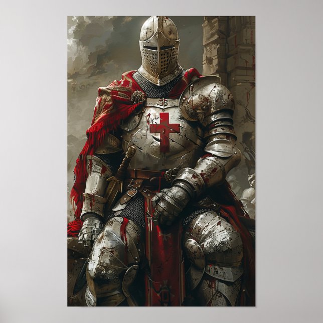 Epic Templar Knights - Hyper Realistic Poster (Front)