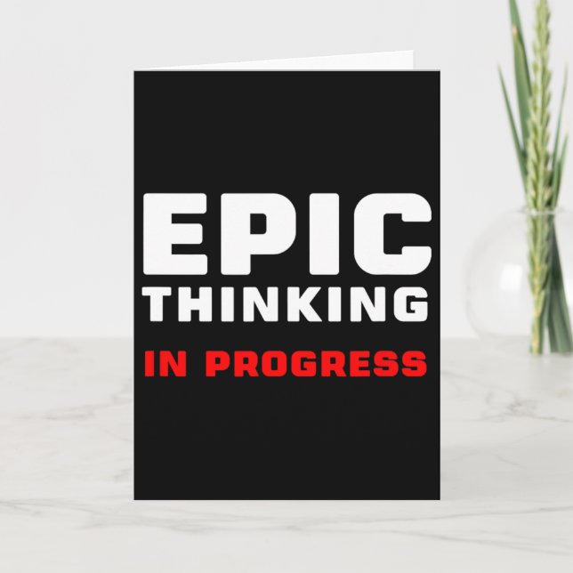 Epic Thinking In Progress Big Ideas Introvert Game Card (Front)