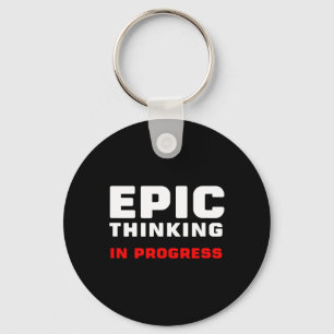 Epic Thinking In Progress Big Ideas Introvert Game Key Ring