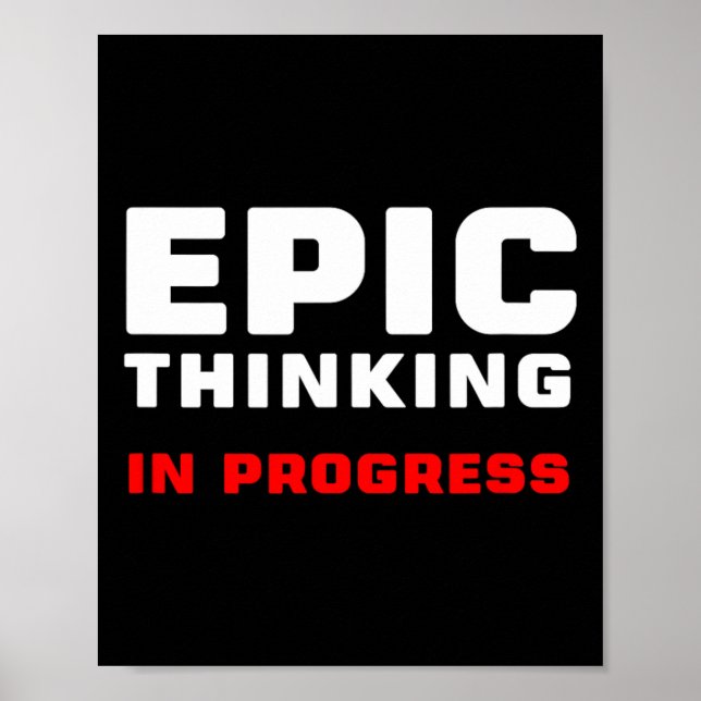 Epic Thinking In Progress Big Ideas Introvert Game Poster (Front)