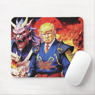 Epic Trump Samurai Anime Mouse Pad