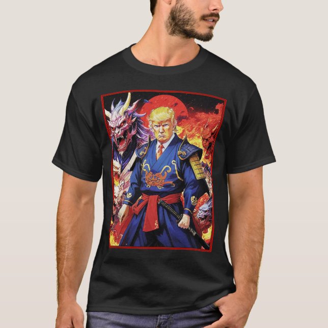 Epic Trump Samurai Anime T-Shirt (Front)