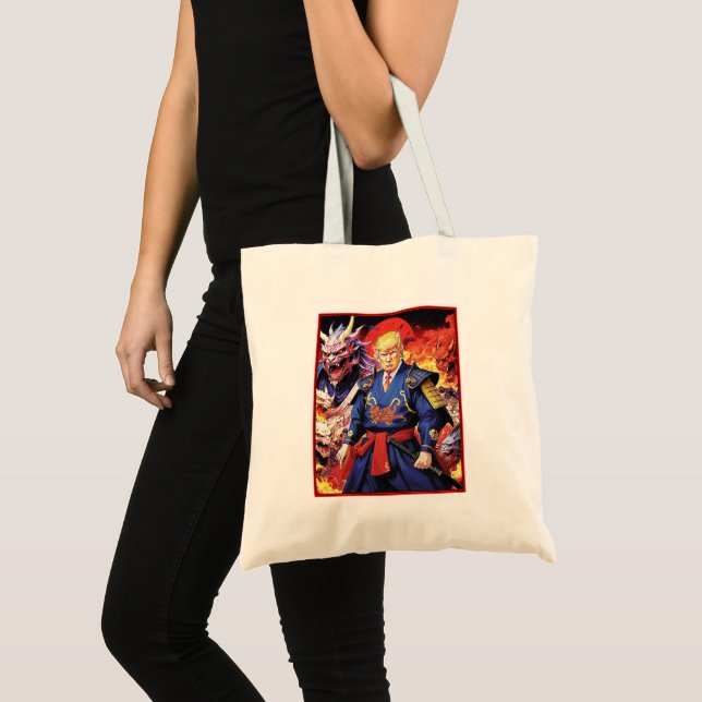 Epic Trump Samurai Anime Tote Bag (Front (Product))
