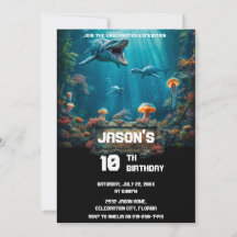 Epic Underwater Sea Monster Expedition Birthday
