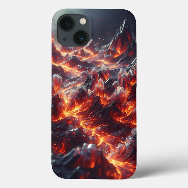 Epic Volcanic Crystal Eruption Phone Case - Shimme (Back)