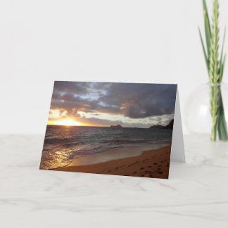 Epic Waimanalo Sunrise Greeting card