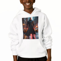 Epic Warrior Battle Fantasy Art Hoodie For Boys