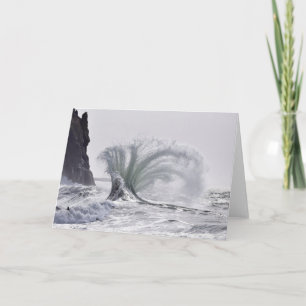 Epic Waves at Cape Disappointment, WA Card