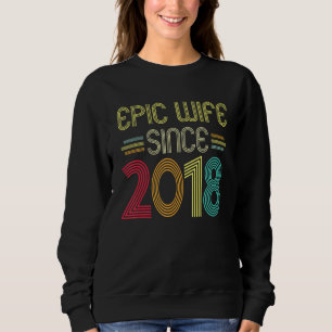 Epic Wife Since 1918  Her 4th Wedding Anniversary Sweatshirt