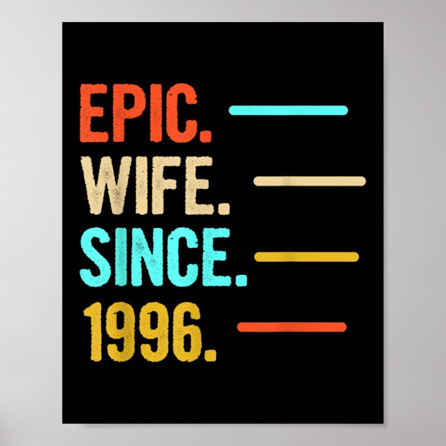Epic Wife Since 1996  Poster (Front)