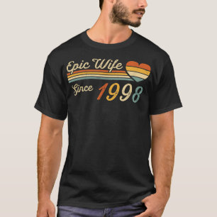 Epic Wife Since 1998 24th Wedding Anniversary 24 T-Shirt