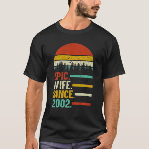 Epic Wife Since 2002, 18Th Wedding Anniversary Gif T-Shirt