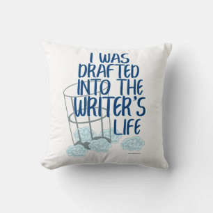 Epic Writers Life Draught Author Process Motto Cushion