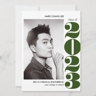 EPIC YEAR   GREEN BOLD COLLEGE PHOTO GRADUATION  CARD