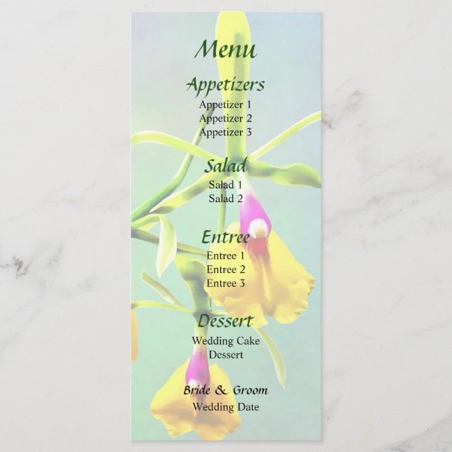 Epicattleya Rene Marques Flame Thrower Menu (Front)