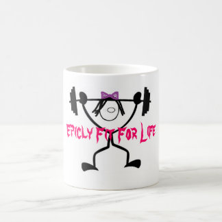 Epicly Fit Weight Lifting Lady Mugs