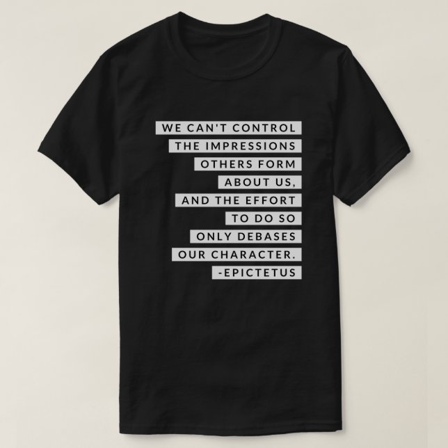 Epictetus 3 T-Shirt (Design Front)