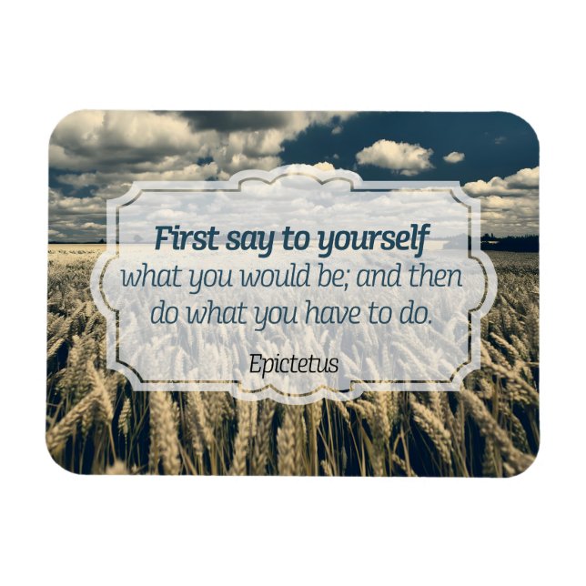 Epictetus "Do it" Inspirational Quote Flexible Magnet (Horizontal)