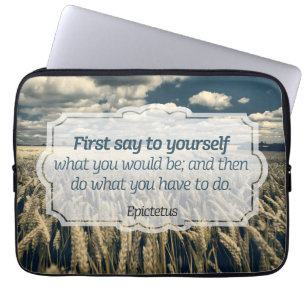 Epictetus "Do it" Inspirational Quote Laptop Sleeve