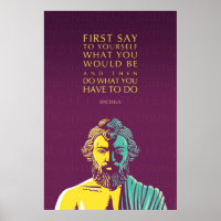 Epictetus Quote Poster: Do What You Have to Do