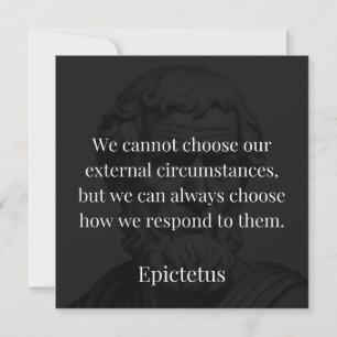 Epictetus's Wisdom: Empowerment through Response Card