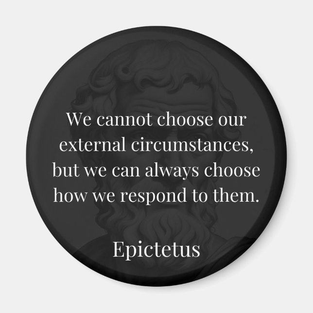 Epictetus's Wisdom: Empowerment through Response Magnet (Front)
