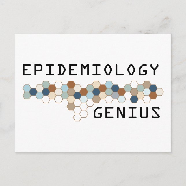 Epidemiology Genius Postcard (Front)