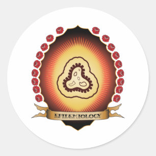 Epidemiology Mandorla Classic Round Sticker
