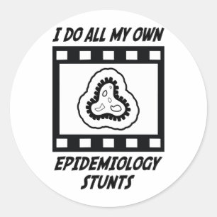 Epidemiology Stunts Classic Round Sticker