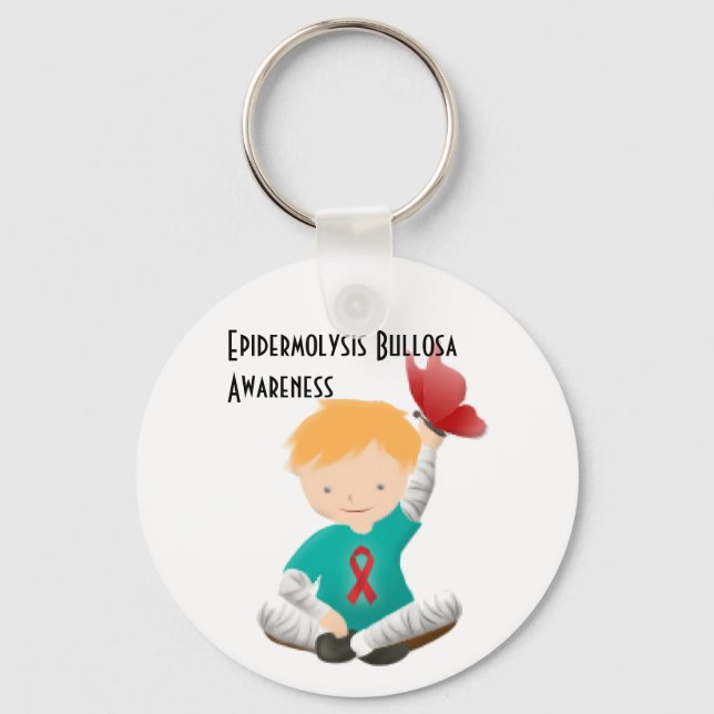 Epidermolysis Bullosa Awareness Keychain (Front)