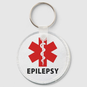 Epilepsy alert key ring