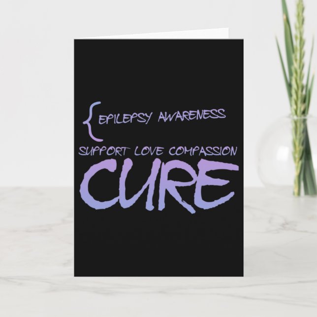 Epilepsy Awareness 3  Card (Front)