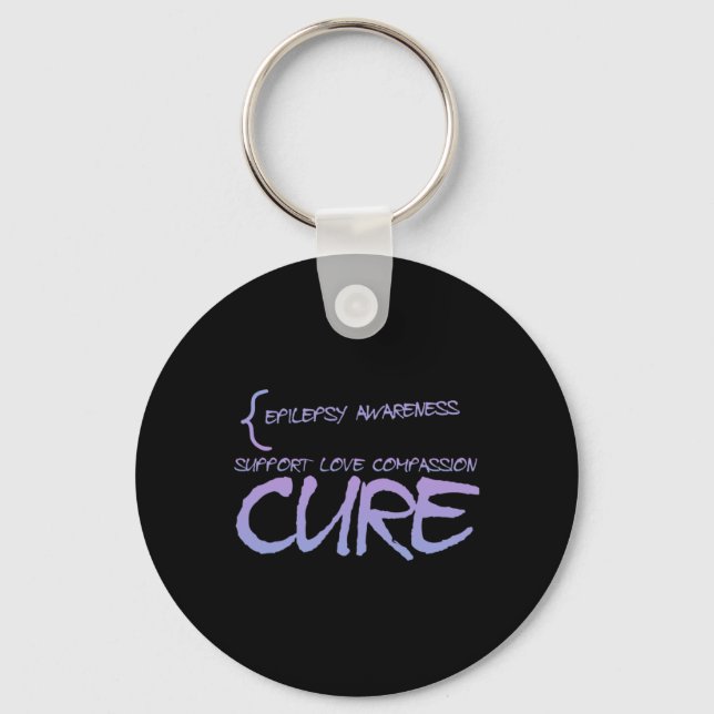 Epilepsy Awareness 3  Key Ring (Front)