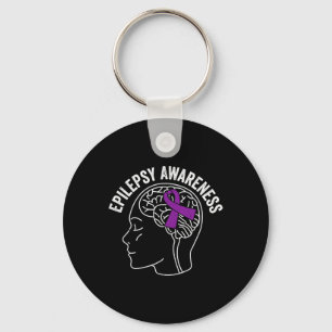 Epilepsy Awareness 5 Key Ring