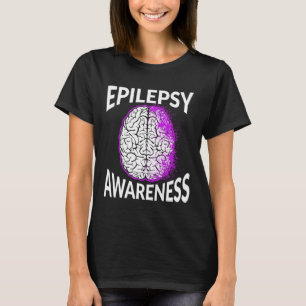 Epilepsy Awareness Brain Epileptic Warrior Survivo T-Shirt