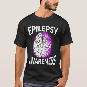Epilepsy Awareness Brain Epileptic Warrior Survivo T-Shirt