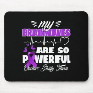 Epilepsy Awareness Brain Waves Epileptic Warrior S Mouse Pad