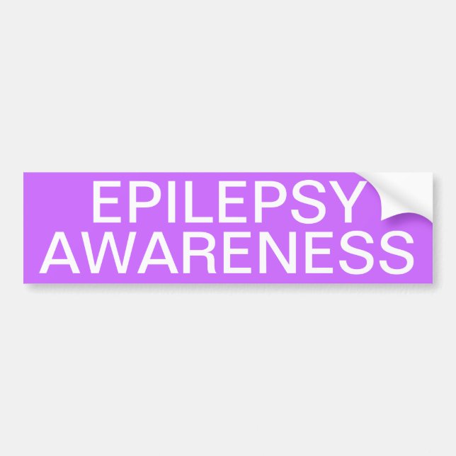 Epilepsy Awareness Bumper Sticker (Front)