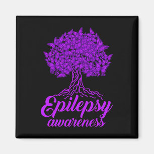 Epilepsy Awareness Butterfly Magnet