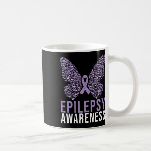 Epilepsy Awareness Butterfly Ribbon Coffee Mug